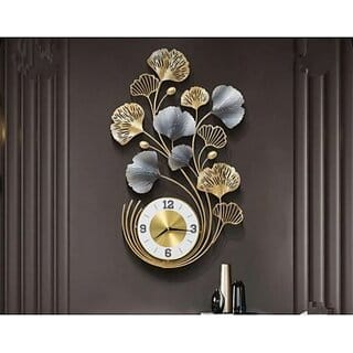 Amhomedecor Analog 81.3 cm X 20 cm Wall Clock (Multicolor, With Glass, Standard)