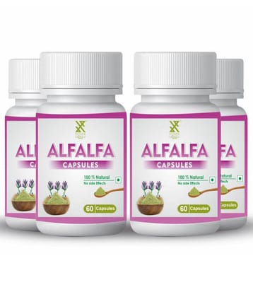 xovak pharmtech Organic Alfalfa Capsule 200 gm Pack Of 4