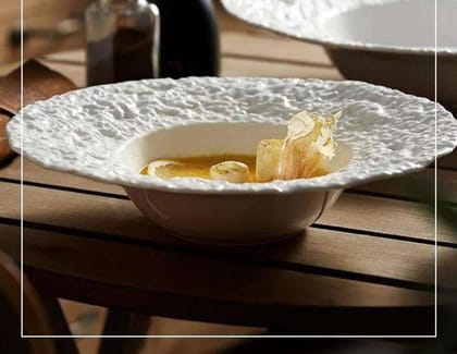 Roka White Matt  Soup Plate-26cm (340ml) / Set of 1