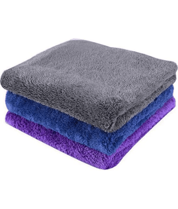 mahek accessories - Multicolor 500 GSM Microfiber Cloth For Automobile ( Pack of 3 )