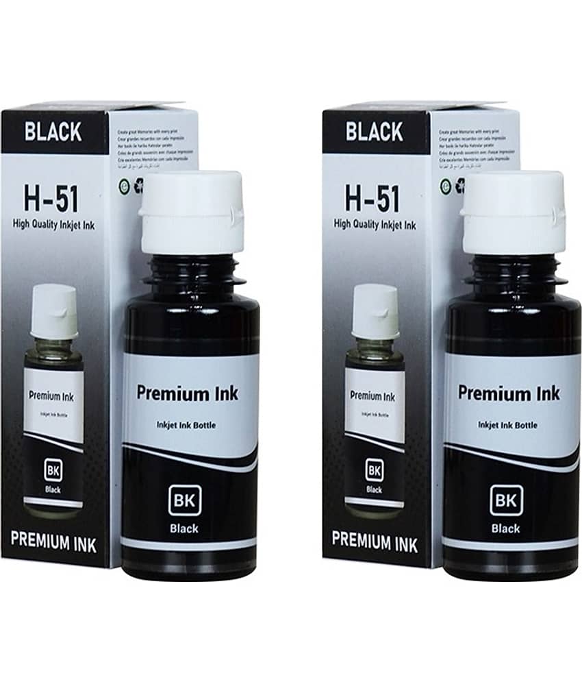 KALAR GT51 Ink Black Ink ( 90 ml ) Pack of 2 For H_P Ink Tank 310 series, H_P Ink Tank Wireless 410 series And More.
