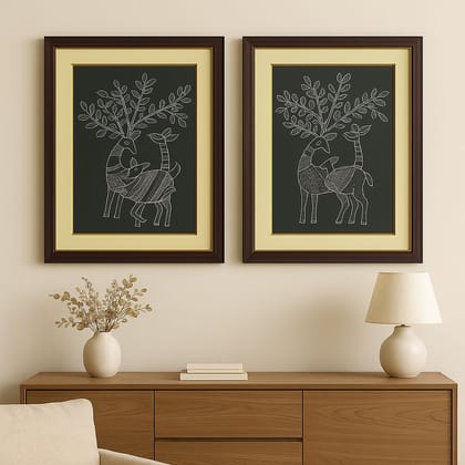 Echoes of Ash – Bastar Tribal Art (Pack of 2)