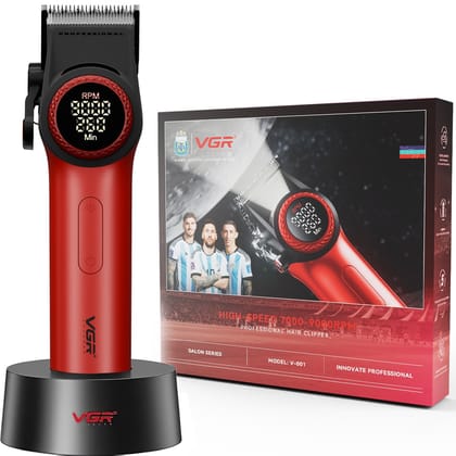 VGR V-001 Professional Hair Clipper For Men, Red VGR V-001 Professional Hair Clipper For Men, Red - Default Title