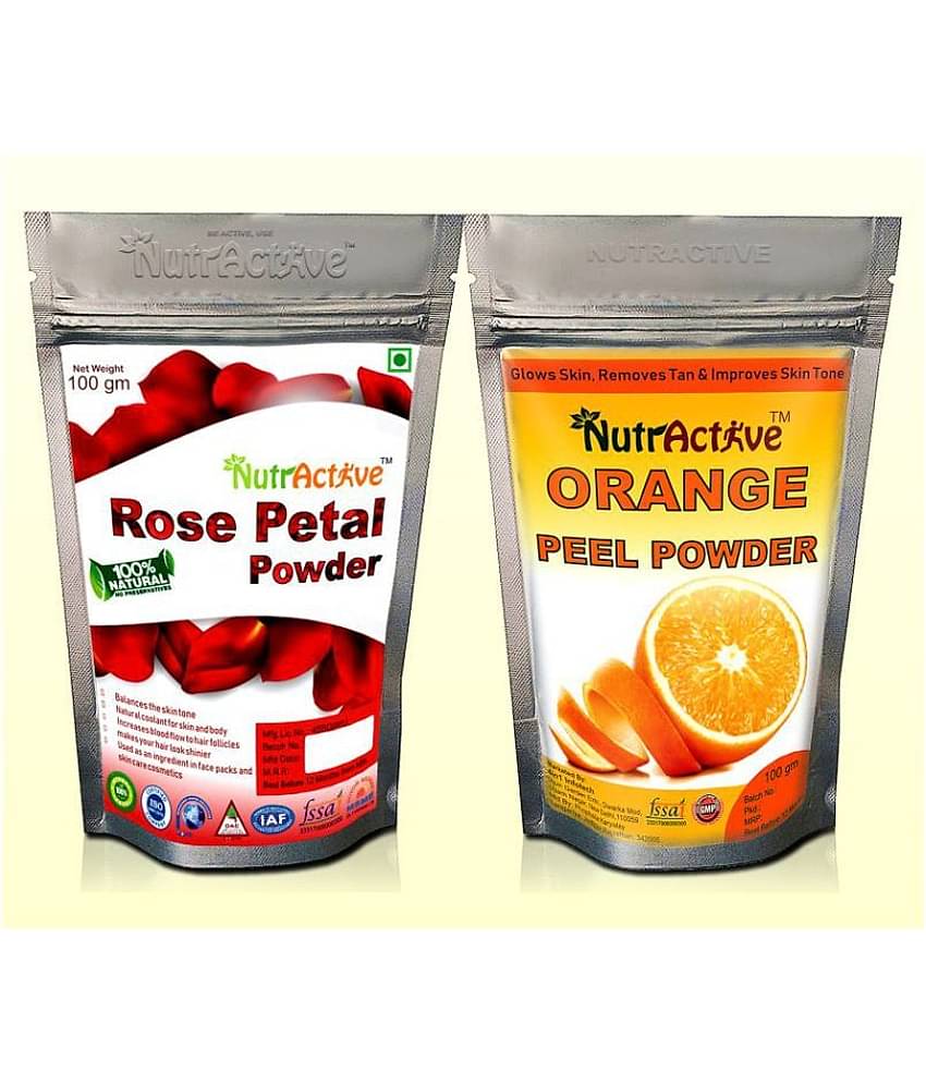 Nutractive Rose Petals And Orange Peel Powder 200 Gm Pack of 2
