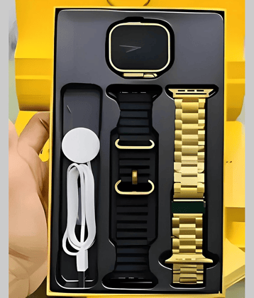 Trending Gold Bluetooth Calling Touchscreen with Fitness Health Sports Music FREE XTRA BLACK STRAP