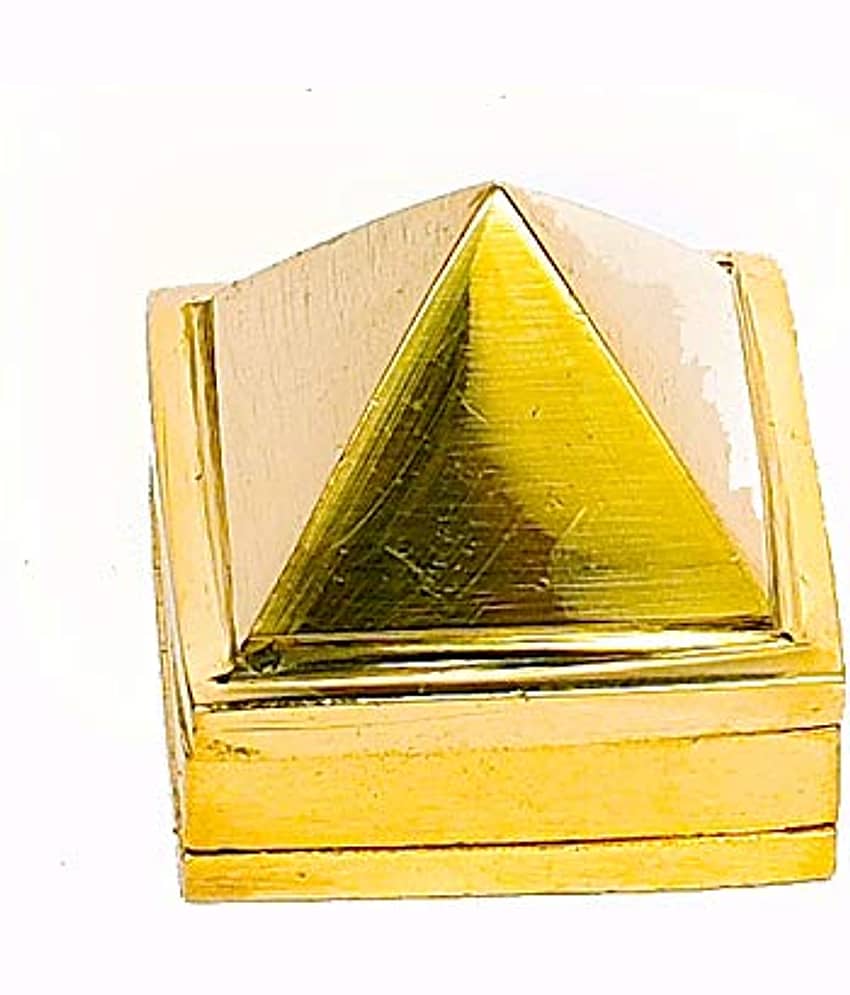 Rudradivine Brass Vastu Pyramid That Spreads Positive Vibes, 3 Layer Metal Pyramid for Home & Office Feng Shui Products North-West Vaastu Dosh Nivaran