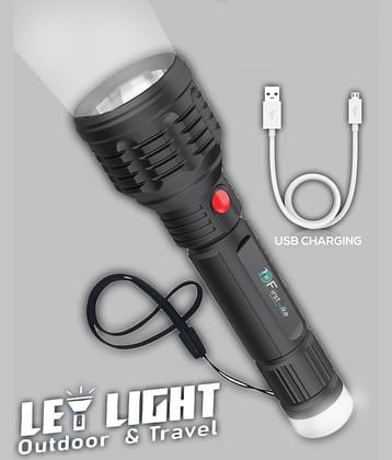 FIRSTLIKE - Above 50W Rechargeable Flashlight Torch ( Pack of 1 )