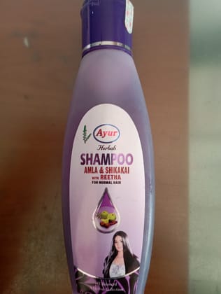 Ayur herbals shampoo amla & shikakai with reetha for normal hair