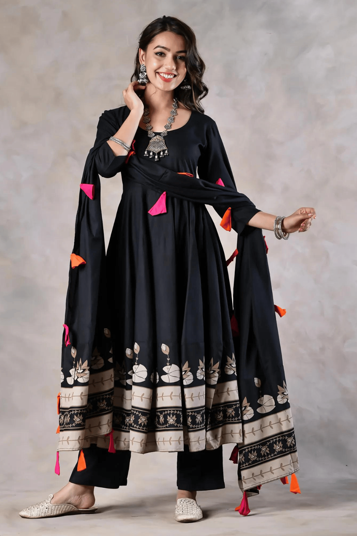 Anarkali Tassles Set-S