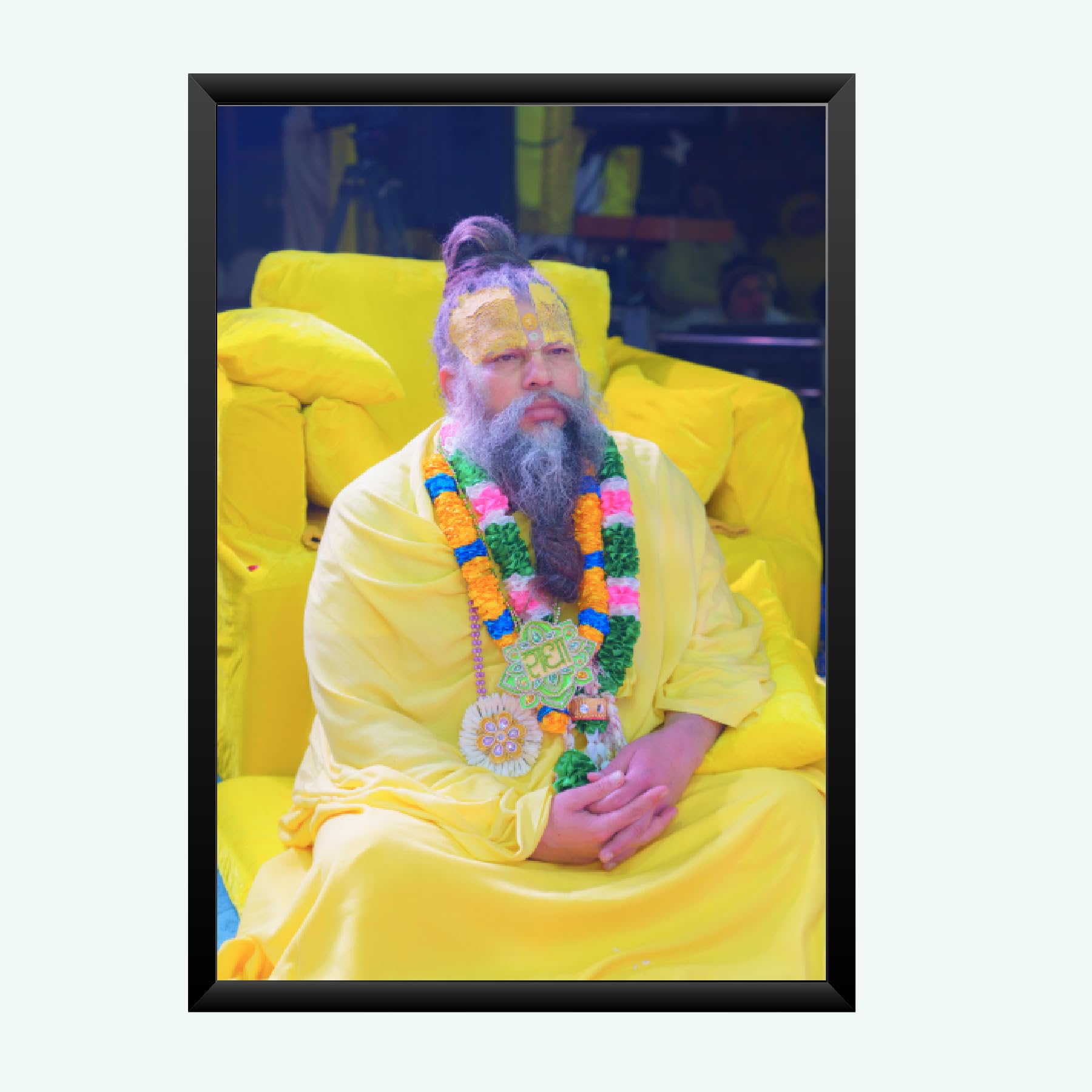NOKKES Premanand Ji Maharaj Vrindavan Religious Photo frame 5X7 Inch Photo Frame_WEW33
