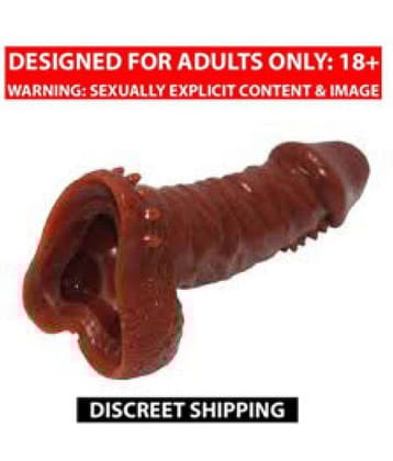 Way Of Pleasure Brown Penis Sleeve Washable & Reusable - ml Pack Of 1