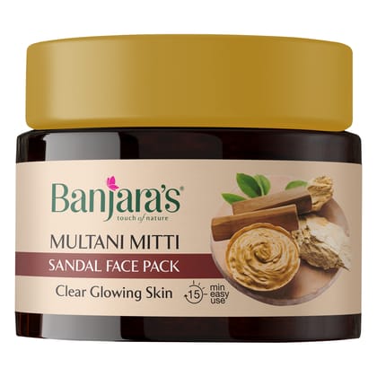 Multani Mitti Sandal Face Pack 100gms(Jar Pack) MRP - 149/-