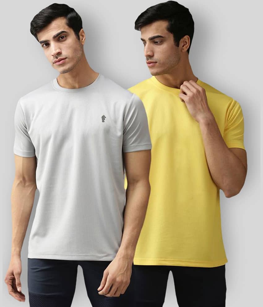 EPPE - Multicolor Polyester Regular Fit Men's Sports T-Shirt ( Pack of 2 )