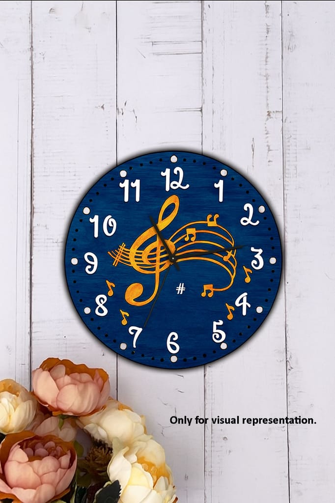 Dbeautify's DIY Musical Note Wall Clock for Kids