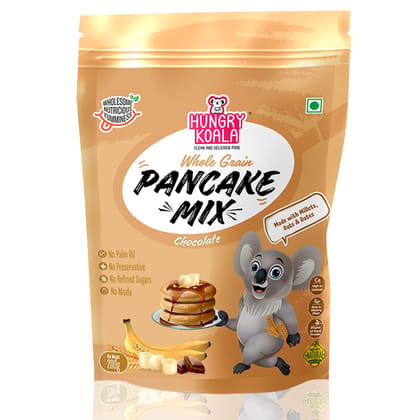 HUNGRY KOALA Pancake Nutritious & Healthy Instant Ready To Eat Mix With No Refined sugar No Maida No preservatives For Kids Pack Of 200 Gram