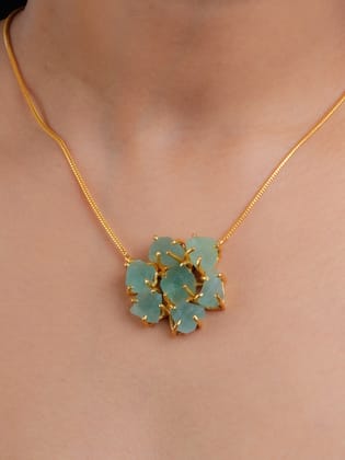 Galaxy Green Amethyst Necklace