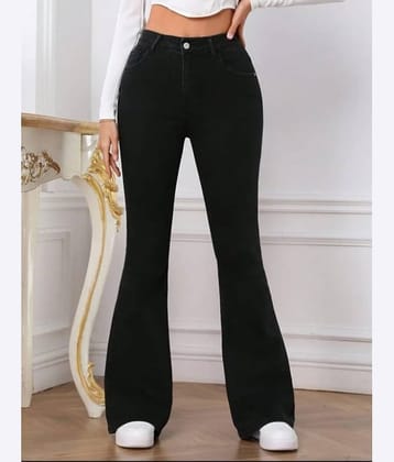 Broadstar - Black Cotton Bootcut Women's Jeans ( Pack of 1 )