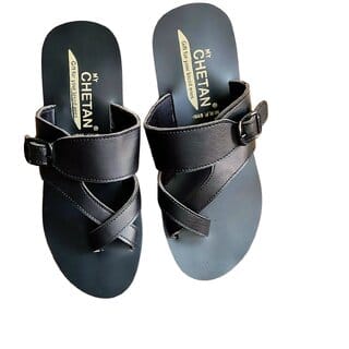 MyChetan Mens Stylish Slippers Black Color, Durable Sole, All-Day Comfort, Waterproof, F3 Slipper