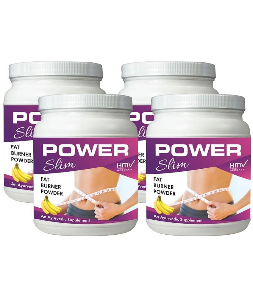 Hmv Herbals Power Slim Fat Burner Herbal Banana Powder 400 Gm Pack of 4