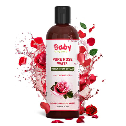 BabyOrgano Pure Rose Water - 200ml