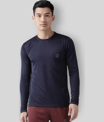 Chkokko - Polyester Regular Fit Indigo Men's Sports T-Shirt ( Pack of 1 )