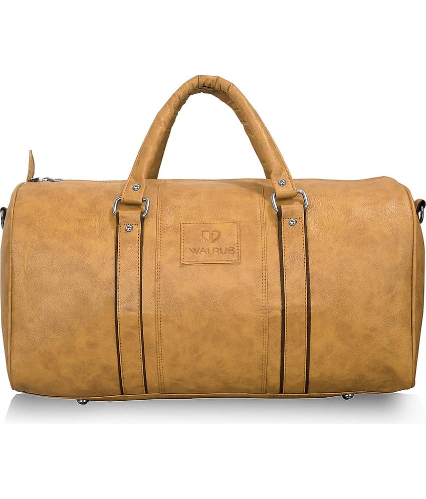 Walrus 22 Ltrs Tan Artificial Leather Duffle Bag