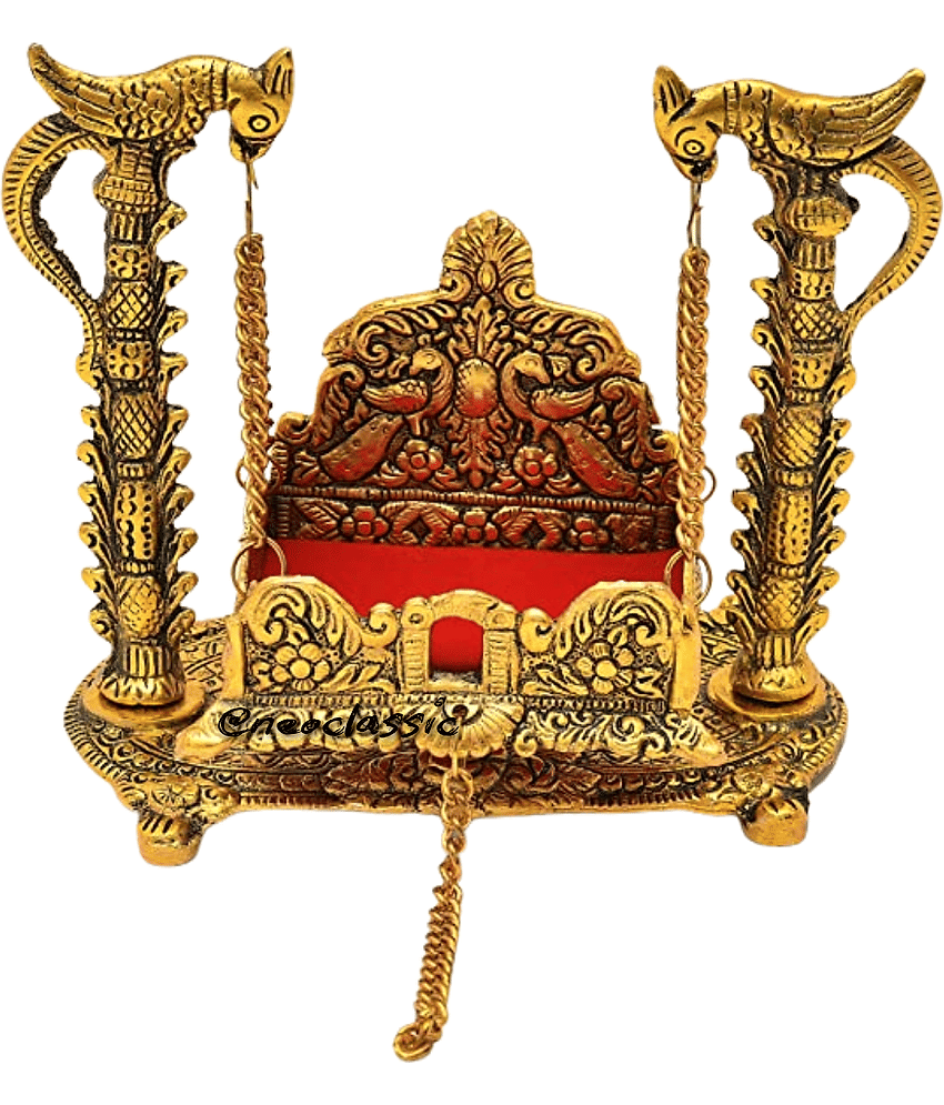 Neo Classic Aluminium Lord Krishna Idol ( 18 cm )