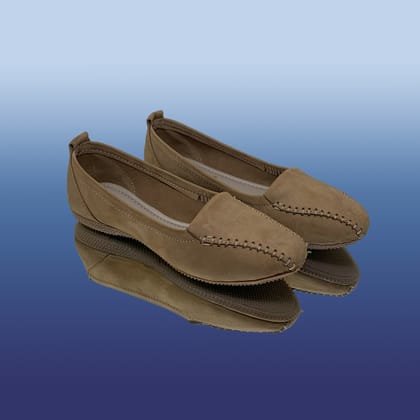 Beige Nubuck Leather Loafers-Beige / 37