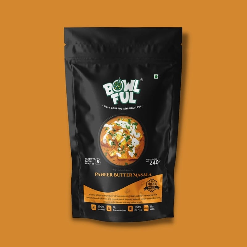 Bowlful Paneer Butter Masala - 75g Net, Creamy Spicy Paneer Curry