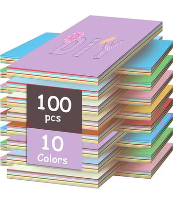 Freedy A4 100 Coloured Sheets (10 Sheets each color) Copy Printing/Art and Craft Paper Double Sided ColouredOffice Stationery Children's Day Gift, Birthday Gift, Party Favors,christmas decor etc