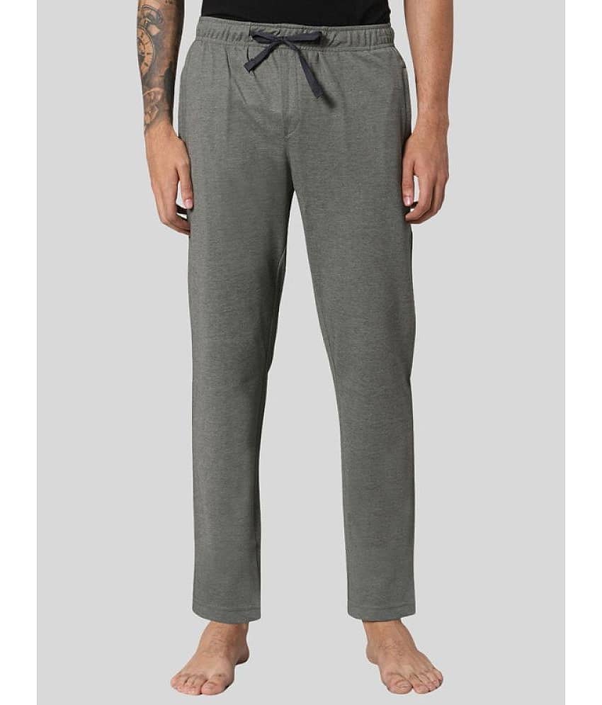 Avoq - Grey Melange Cotton Blend Men's Trackpants ( Pack of 1 )
