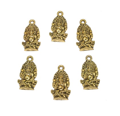 German Silver Metal Oxidized Golden Pendant  ,(GPN-045) , Per Packet of 10 Pcs-Per Packet of 10 Pcs / 27 MM