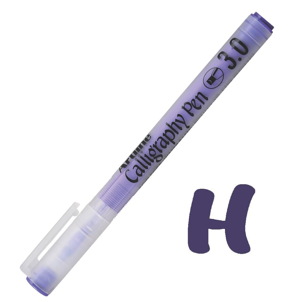 Artline Pastel Calligraphy Pen Pack of 12 (Purple Colours) | For Artists & Calligraphers