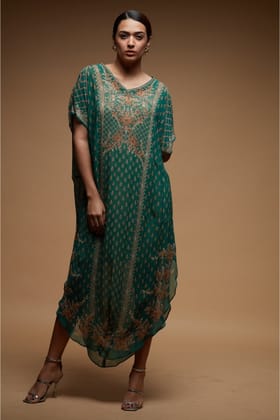 Teal Color Tunic-Free Size