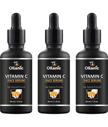 Oilanic Vitamin C Face Serum-For Lightening & Brightening Face Serum 90 mL Pack of 3