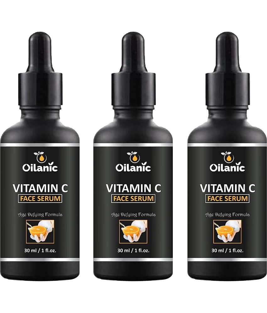 Oilanic Vitamin C Face Serum-For Lightening & Brightening Face Serum 90 mL Pack of 3