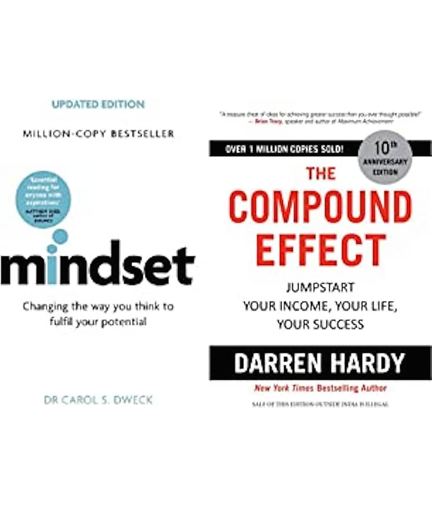 Mindset: Changing The Way You think To Fulfil Your Potential + The Compound Effect (Set of 2 books)