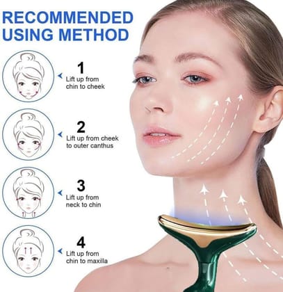 3 in 1 Anti Wrinkles Face Neck Eyes and Neck Vibration Facial Massager for Skin Care, Face Slimming, Sculpting, Uplifting, Skin Firming, Tightening, and Smoothing Tool for Glowing Skin (Original Quality)