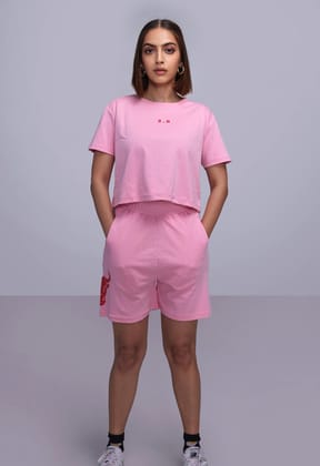 2.0 OVERSIZED CROP TOP (PINK)-M