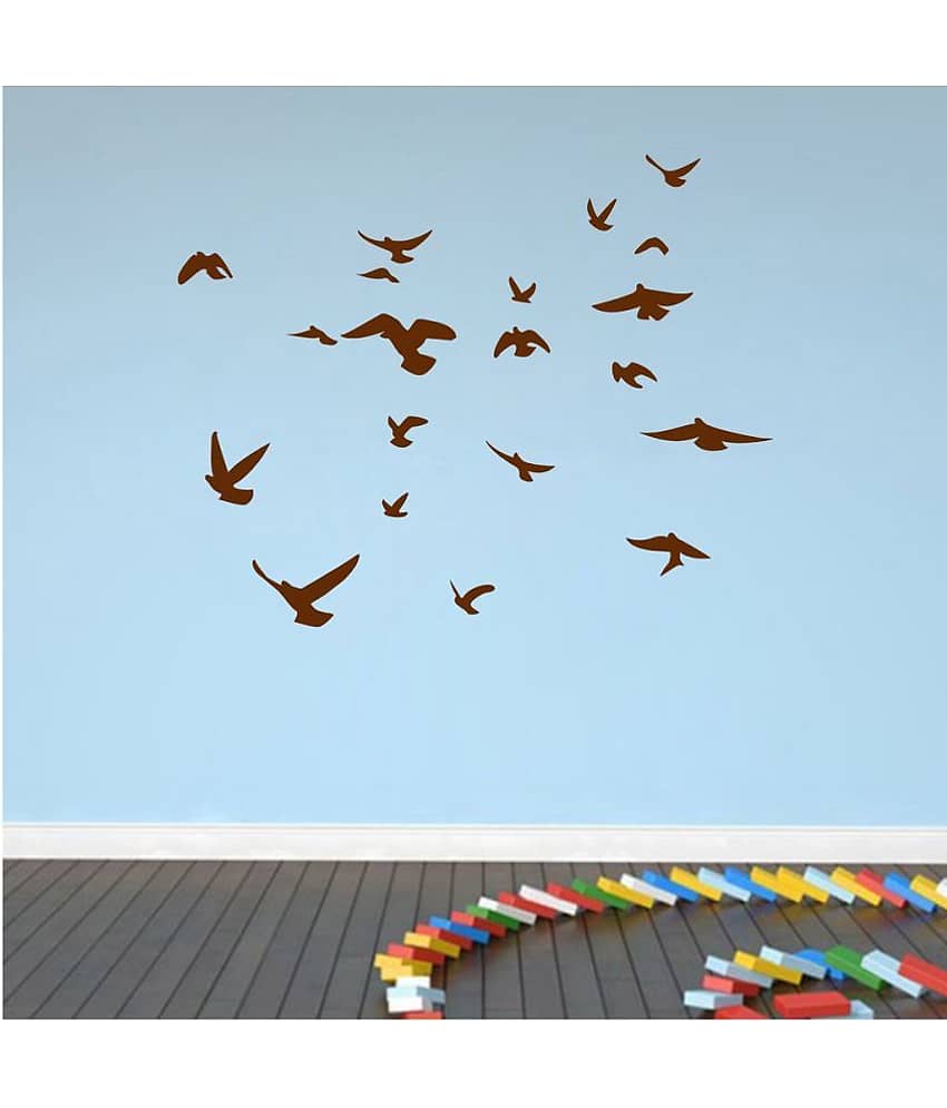 Decor Villa Bird Fly In The Sky PVC Wall Stickers
