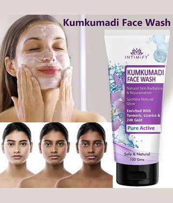 Intimify Kumkumadi Skin Glow Face Wash, Excess Oil Removal Face Wash For All Skin Type (Pack of 1)