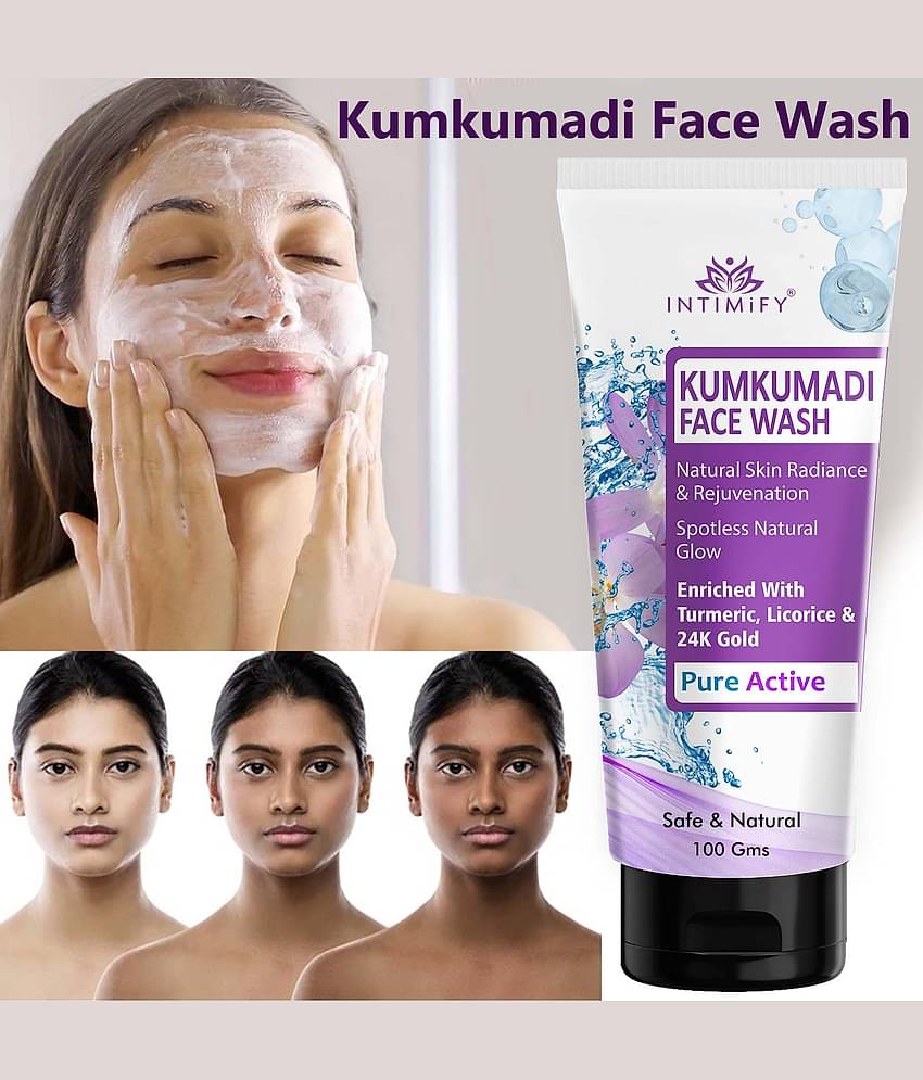 Intimify Kumkumadi Skin Glow Face Wash, Excess Oil Removal Face Wash For All Skin Type (Pack of 1)