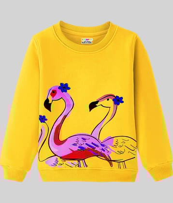 Kuchipoo Girls Fleece Sweatshirt ( Yellow )