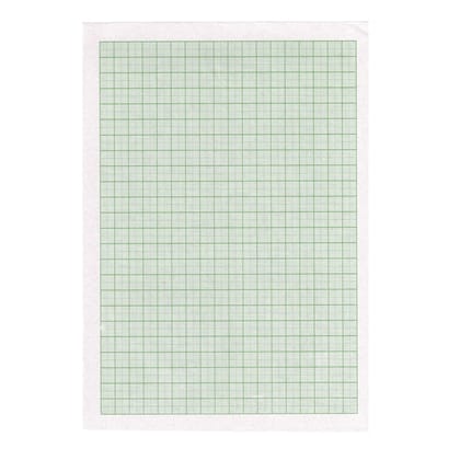 Green Graph Paper A4 Size (8 x 11 Inches) - Loose Sheets (Pack of 100) � Quad Ruled Trace Paper for Graph Plotting, Statistics, School & College Projects � Multipurpose Green Grid Sheets
