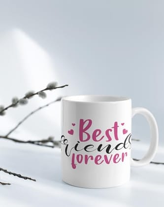 The Magical Gifts Best Friends Forever Printed Mug 325ml Gift for Girls Women BFF Sister Childhood Friend Cute Cartoon Coffee Cup for Birthday Friendship Day Keepsake