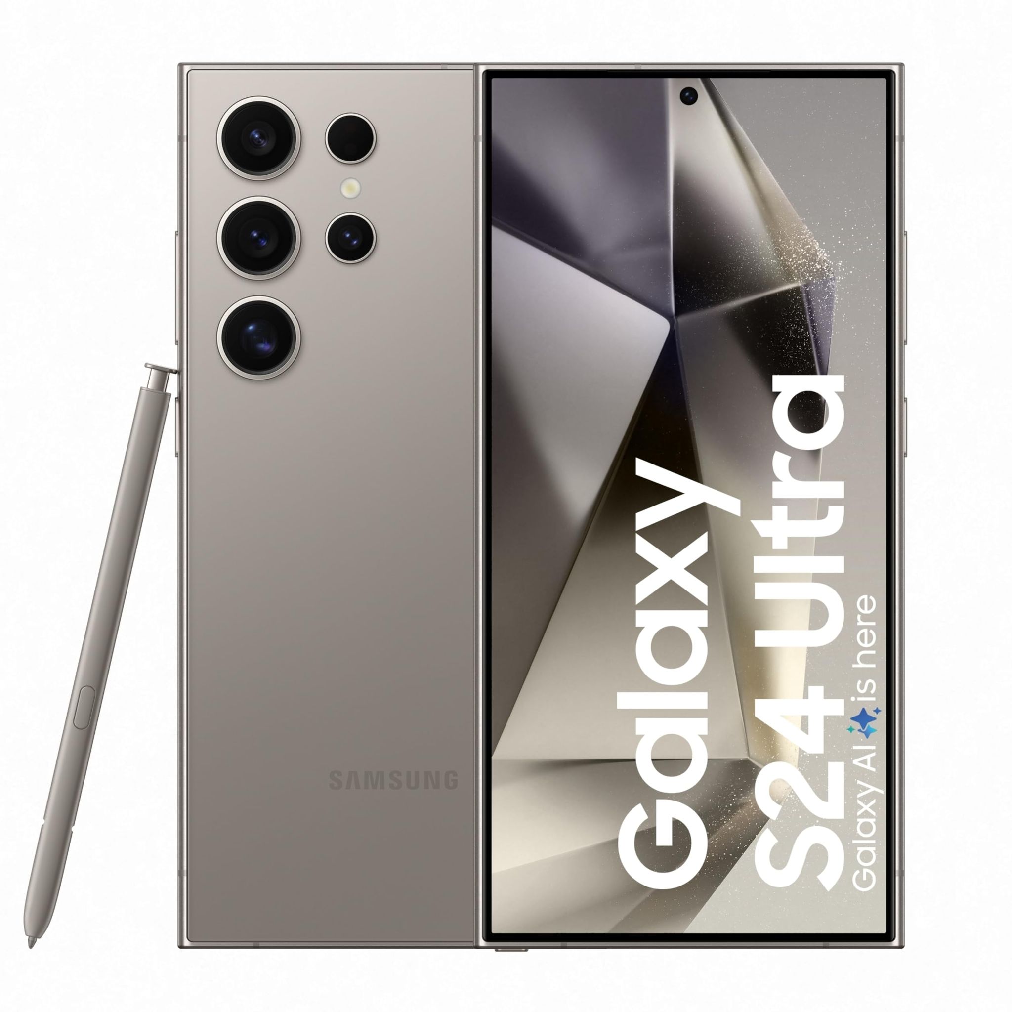 Samsung Galaxy S24 Ultra 5G AI Smartphone (Titanium Gray, 12GB, 256GB Storage) grey / 12GB + 256GB