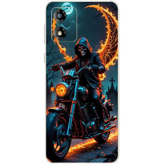 Yug Emporium Moto E13 Ghost Rider 9D (Back Cover, Multicolor) Yug Emporium Moto E13 Ghost Rider 9D (Back Cover, Multicolor)