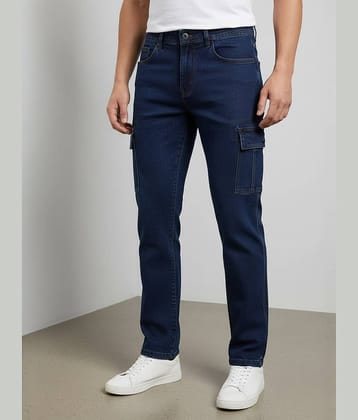 plounge Clean Look Men's Jeans - Blue ( Pack of 1 )