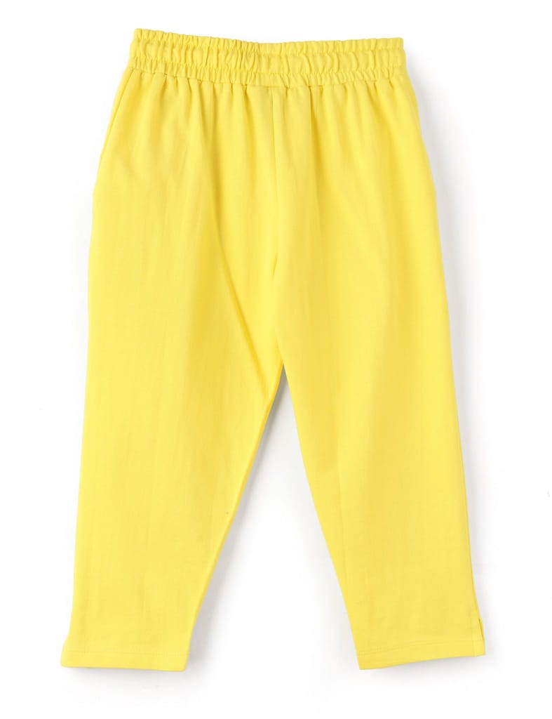 Sophisticated Kids Girls Capri Pants Cotton French Terry Blazing Yellow Girl vs Wild 2025 at Sho