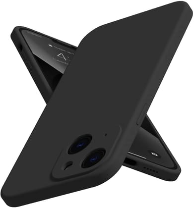 EGOTUDE Silicon Soft Case Camera Protect Microfiber Lining Cover for iPhone 13 (Black) EGOTUDE Silicon Soft Case Camera Protect Microfiber Lining Cover for iPhone 13 (Black) - Black